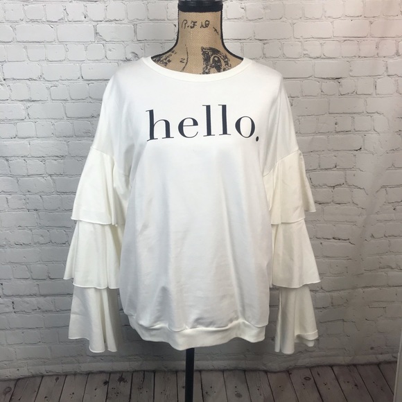 [Cents of Style] Hello Ruffled Sleeve Blouse - Picture 1 of 8